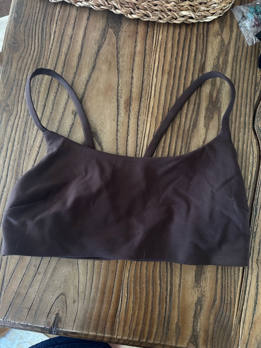 lululemon athletica Brown Stretch Scoop Bralette